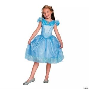 NWT Cinderella Disney Blue Halloween Costume M ( 7-8)